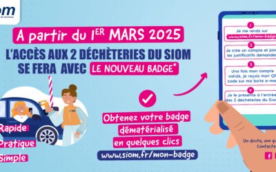 Nouveau badge d’accès aux déchèteries au 1er mars