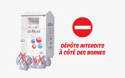 Interruption de la collecte des bornes textiles