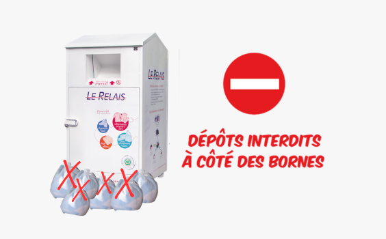 Interruption de la collecte des bornes textiles
