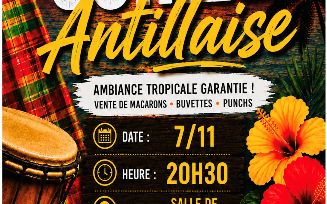 Soirée Antillaise du 07/11 – Comité des Fêtes