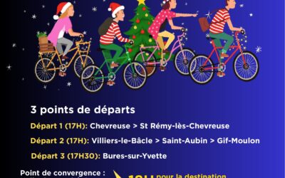 Convergence lumineuse à vélo